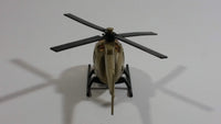 Unknown Brand Military Helicopter Brown Die Cast Toy Aircraft Vehicle