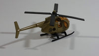 Unknown Brand Military Helicopter Brown Die Cast Toy Aircraft Vehicle