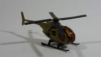 Unknown Brand Military Helicopter Brown Die Cast Toy Aircraft Vehicle