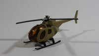 Unknown Brand Military Helicopter Brown Die Cast Toy Aircraft Vehicle