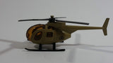 Unknown Brand Military Helicopter Brown Die Cast Toy Aircraft Vehicle