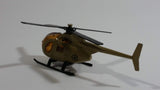 Unknown Brand Military Helicopter Brown Die Cast Toy Aircraft Vehicle