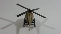 Unknown Brand Military Helicopter Brown Die Cast Toy Aircraft Vehicle