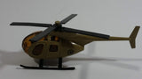 Unknown Brand Military Helicopter Brown Die Cast Toy Aircraft Vehicle