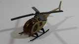 Unknown Brand Military Helicopter Brown Die Cast Toy Aircraft Vehicle