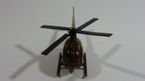 Unknown Brand Military Helicopter Brown Die Cast Toy Aircraft Vehicle