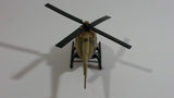 Unknown Brand Military Helicopter Brown Die Cast Toy Aircraft Vehicle