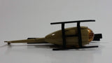 Unknown Brand Military Helicopter Brown Die Cast Toy Aircraft Vehicle