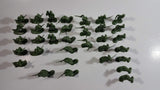 Vintage Blue-Box Toys Green Plastic Army Figures Made in Hong Kong - Lot of 34