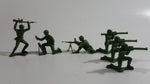 Vintage Blue-Box Toys Style Green Plastic Army Figures - Lot of 6