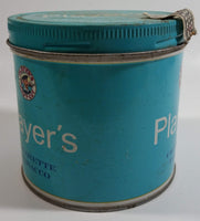 Vintage Early 1970s Player's Navy Cut Cigarette Tobacco 200g Blue Tin Can