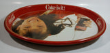 Vintage 1982 Coca-Cola Coke is it! Enjoy Coke Kim Christmas Tray Canadian Edition Metal Beverage Serving Tray