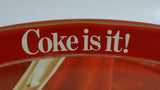 Vintage 1982 Coca-Cola Coke is it! Enjoy Coke Kim Christmas Tray Canadian Edition Metal Beverage Serving Tray