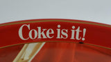 Vintage 1982 Coca-Cola Coke is it! Enjoy Coke Kim Christmas Tray Canadian Edition Metal Beverage Serving Tray