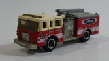 2013 Matchbox MBX Heroic Rescue Pierce Fire Engine Red and White Die Cast Toy Car Vehicle