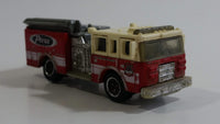 2013 Matchbox MBX Heroic Rescue Pierce Fire Engine Red and White Die Cast Toy Car Vehicle