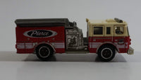 2013 Matchbox MBX Heroic Rescue Pierce Fire Engine Red and White Die Cast Toy Car Vehicle