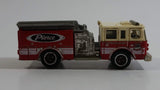 2013 Matchbox MBX Heroic Rescue Pierce Fire Engine Red and White Die Cast Toy Car Vehicle