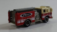 2013 Matchbox MBX Heroic Rescue Pierce Fire Engine Red and White Die Cast Toy Car Vehicle