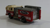 2013 Matchbox MBX Heroic Rescue Pierce Fire Engine Red and White Die Cast Toy Car Vehicle