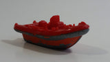 2003 Matchbox Beach Patrol White-Water Raft Boat Red and Orange Die Cast Toy Car Vehicle