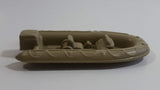 Unknown Brand Inflatable Style 5" Long Brown Plastic Sportsmen Fishing Boat