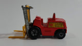 1972 Lesney Products Matchbox Red Yellow Superfast No. 15 Fork Lift Truck Toy Car Warehouse Yard Machinery Vehicle