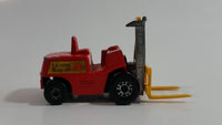 1972 Lesney Products Matchbox Red Yellow Superfast No. 15 Fork Lift Truck Toy Car Warehouse Yard Machinery Vehicle