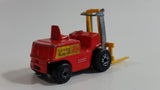 1972 Lesney Products Matchbox Red Yellow Superfast No. 15 Fork Lift Truck Toy Car Warehouse Yard Machinery Vehicle