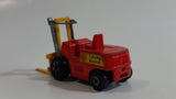 1972 Lesney Products Matchbox Red Yellow Superfast No. 15 Fork Lift Truck Toy Car Warehouse Yard Machinery Vehicle