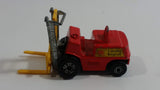 1972 Lesney Products Matchbox Red Yellow Superfast No. 15 Fork Lift Truck Toy Car Warehouse Yard Machinery Vehicle