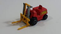 1972 Lesney Products Matchbox Red Yellow Superfast No. 15 Fork Lift Truck Toy Car Warehouse Yard Machinery Vehicle