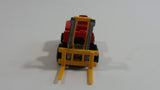 1972 Lesney Products Matchbox Red Yellow Superfast No. 15 Fork Lift Truck Toy Car Warehouse Yard Machinery Vehicle