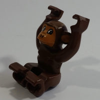 1990-2002 Lego Duplo Brown Monkey Plastic Toy Zoo Animal Figure