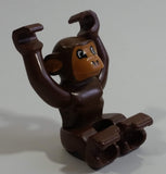 1990-2002 Lego Duplo Brown Monkey Plastic Toy Zoo Animal Figure