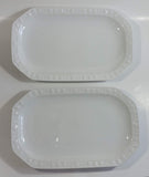 Old Vintage Kimberly By Winterling Porzellan Germany Bavaria White Porcelain China Serving Platters Set of 2