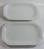 Old Vintage Kimberly By Winterling Porzellan Germany Bavaria White Porcelain China Serving Platters Set of 2