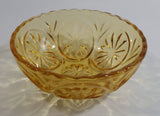 Vintage Yellow Orange 4 3/8" Depression Glass Nut Candy Dish