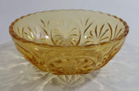 Vintage Yellow Orange 4 3/8" Depression Glass Nut Candy Dish