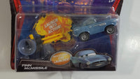 2010 Mattel Disney Pixar Cars 2 Action Agents Finn McMissle Blue Die Cast Toy Car Vehicle with Spy Gear Car Launcher New in Package