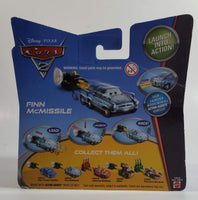 2010 Mattel Disney Pixar Cars 2 Action Agents Finn McMissle Blue Die Cast Toy Car Vehicle with Spy Gear Car Launcher New in Package