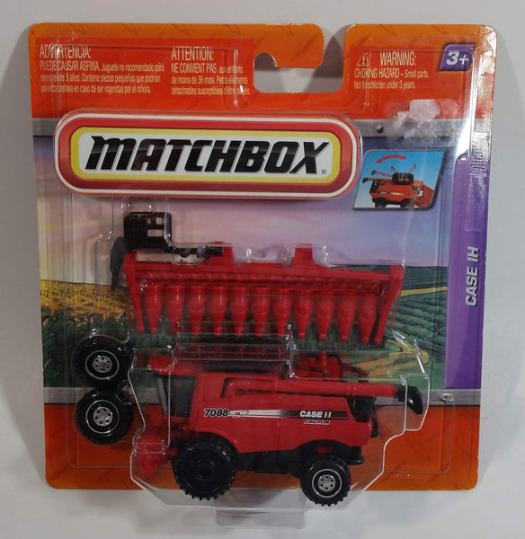 2010 Matchbox Case IH Combine Harvester 7088 AF8 Axial Flow Red Die Cast Toy Car Farm Vehicle New in Package