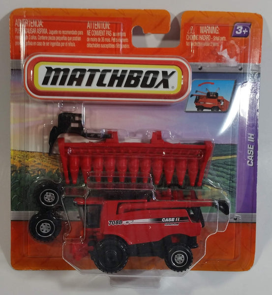 2010 Matchbox Case IH Combine Harvester 7088 AF8 Axial Flow Red Die Cast Toy Car Farm Vehicle New in Package