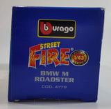 Burago Street Fire No. 4179 BMW M Roadster Yellow 1/43 Scale Die Cast Toy Car Vehicle New in Box