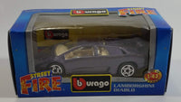 Burago Street Fire No. 4141 Lamborghini Diablo Purple 1/43 Scale Die Cast Toy Car Vehicle New in Box