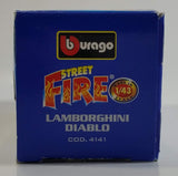 Burago Street Fire No. 4141 Lamborghini Diablo Purple 1/43 Scale Die Cast Toy Car Vehicle New in Box