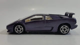 Burago Street Fire No. 4141 Lamborghini Diablo Purple 1/43 Scale Die Cast Toy Car Vehicle New in Box