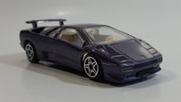 Burago Street Fire No. 4141 Lamborghini Diablo Purple 1/43 Scale Die Cast Toy Car Vehicle New in Box