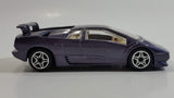 Burago Street Fire No. 4141 Lamborghini Diablo Purple 1/43 Scale Die Cast Toy Car Vehicle New in Box