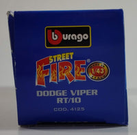 Burago Street Fire No. 4125 Dodge Viper RT/10 Red 1/43 Scale Die Cast Toy Car Vehicle New in Box